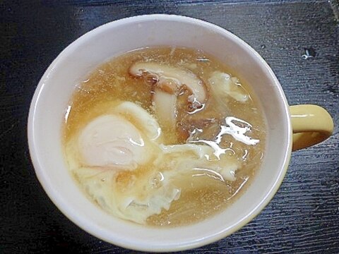 トロトロで温まる~☆しいたけあんかけスープ